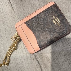 Small pink coach wallet